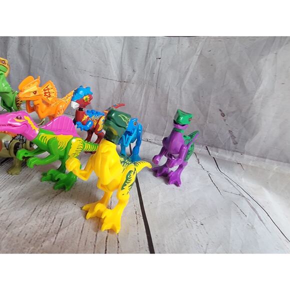 11 Dinosaur Building Bricks and Blocks toys 2 Not Complete Unbranded - Picture 5 of 8